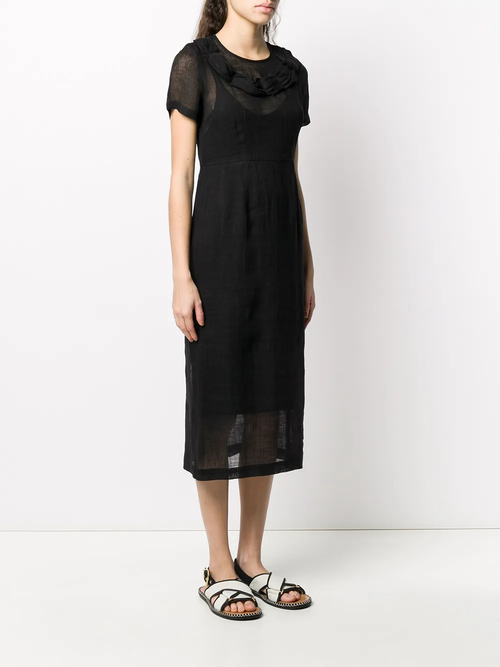 Comme Des Garcons Femme Comme Des Garçons Robe Volantée à Effet De Transparence 5 Comme Des Garcons Femme Comme Des Garçons Robe Volantée à Effet De Transparence – Image 3