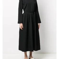 Comme Des Garcons Femme Comme Des Garçons Robe Mi-longue à Col Claudine -Promos Féerie Jupe Boutique 15273752 26587904 1000