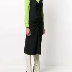 Femme Christian Dior Robe à Col V Pre-owned -Promos Féerie Jupe Boutique 15501658 28189398 1000