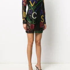 Femme Versace Robe Courte Brodée De Sequins 9 Femme Versace Robe Courte Brodée De Sequins -Promos Féerie Jupe Boutique 15538874 27808989 1000