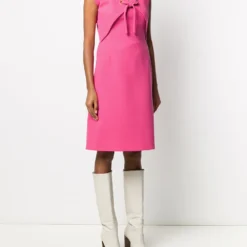 Femme Pierre Cardin Robe Mi-longue à Détail Noué -Promos Féerie Jupe Boutique 15878053 29439234 1000