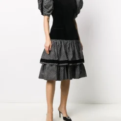 Femme Valentino Garavani Robe Volantée à Manches Bouffantes (années 1980) -Promos Féerie Jupe Boutique 16051234 30030538 1000