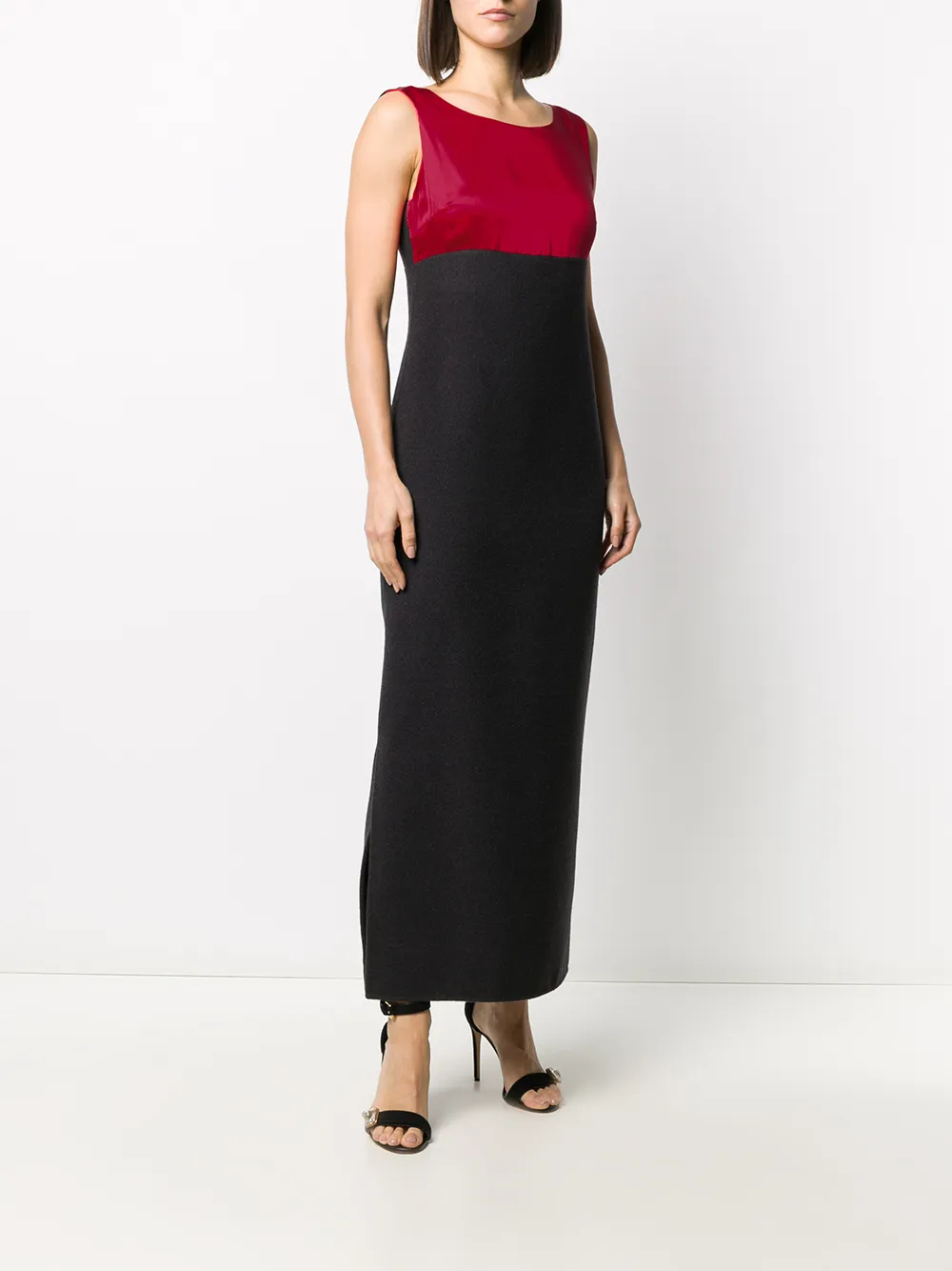 GIANFRANCO FERRE Femme Gianfranco Ferré Robe à Empiècement Contrastant (années 2000) 5 GIANFRANCO FERRE Femme Gianfranco Ferré Robe à Empiècement Contrastant (années 2000) – Image 3