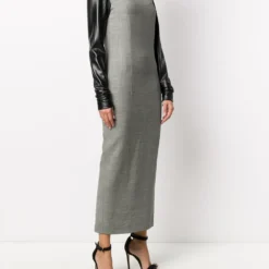 GIANFRANCO FERRE Femme Gianfranco Ferré Robe Longue à Manches Contrastantes (années 2000) 9 GIANFRANCO FERRE Femme Gianfranco Ferré Robe Longue à Manches Contrastantes (années 2000) -Promos Féerie Jupe Boutique 16051926 30020360 1000