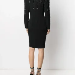 Femme A.N.G.E.L.O. Vintage Cult Robe Courte Ajustée à Ornements (années 1980) -Promos Féerie Jupe Boutique 16069207 30191741 1000