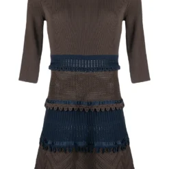 Femme CHANEL Robe Courte En Crochet (2006)