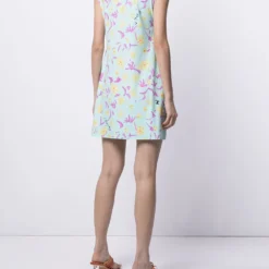 Femme CHANEL Robe Courte Sans Manches à Fleurs -Promos Féerie Jupe Boutique 16644167 32756864 1000