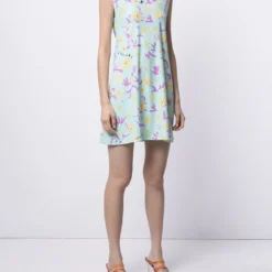 Femme CHANEL Robe Courte Sans Manches à Fleurs -Promos Féerie Jupe Boutique 16644167 32757410 1000