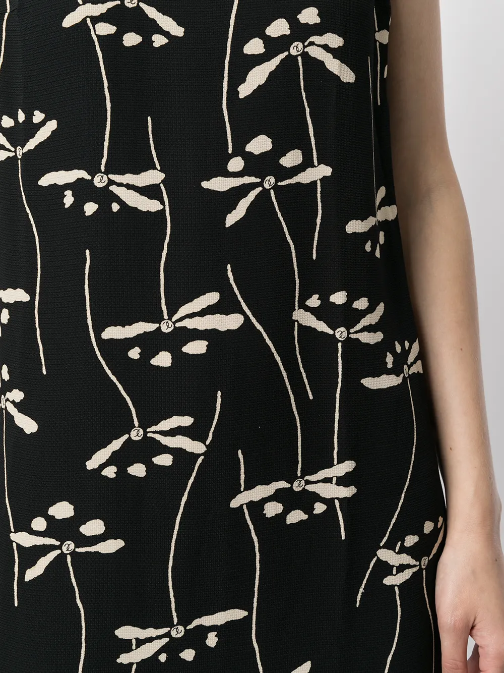 Femme CHANEL Robe Mi-longue à Fleurs (1998) 7 Femme CHANEL Robe Mi-longue à Fleurs (1998) – Image 5