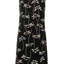 Femme CHANEL Robe Mi-longue à Fleurs (1998)