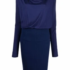 Femme Versace Robe Courte à Col Bénitier (années 2010)