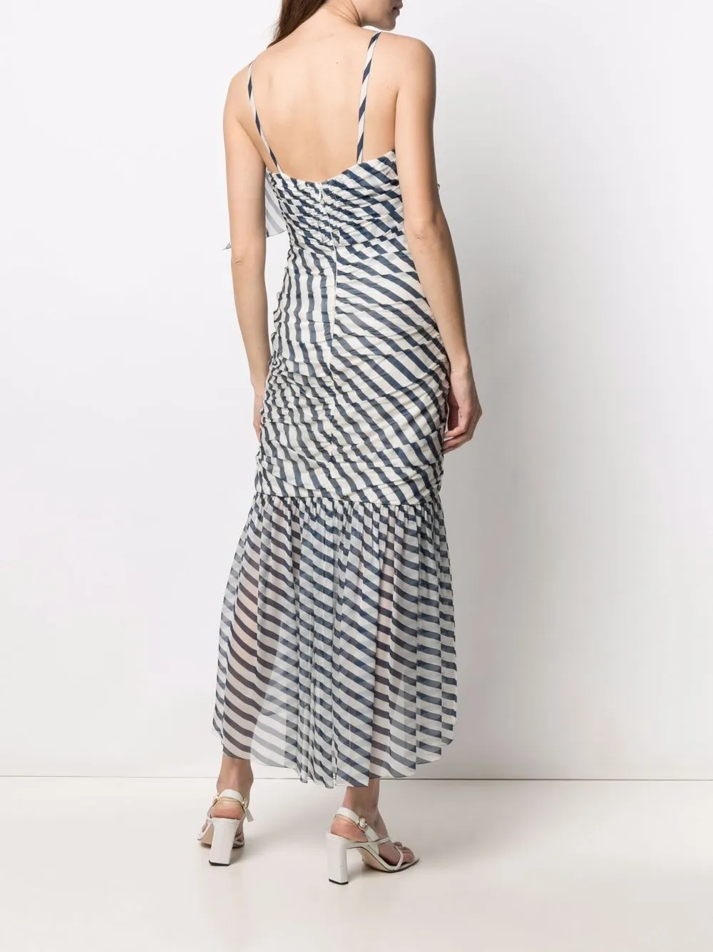 Femme CHANEL Robe Mi-longue à Rayures (2008) 6 Femme CHANEL Robe Mi-longue à Rayures (2008) – Image 4