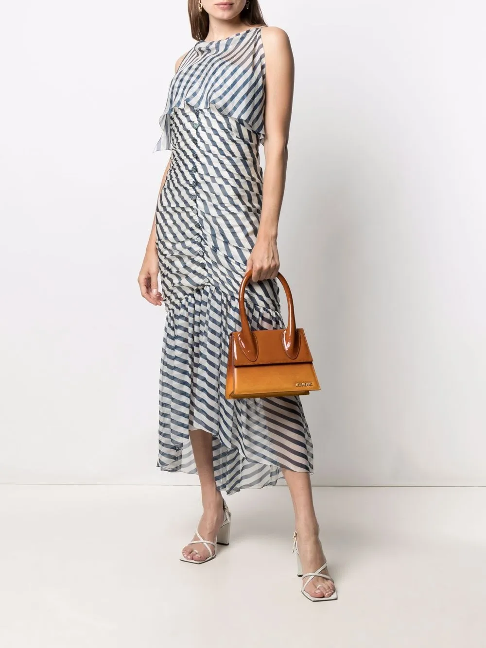 Femme CHANEL Robe Mi-longue à Rayures (2008) 4 Femme CHANEL Robe Mi-longue à Rayures (2008) – Image 2