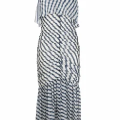 Femme CHANEL Robe Mi-longue à Rayures (2008)