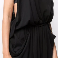 Femme Yohji Yamamoto Robe Drapée à Découpes (années 2000) 11 Femme Yohji Yamamoto Robe Drapée à Découpes (années 2000) -Promos Féerie Jupe Boutique 16750128 33702883 1000