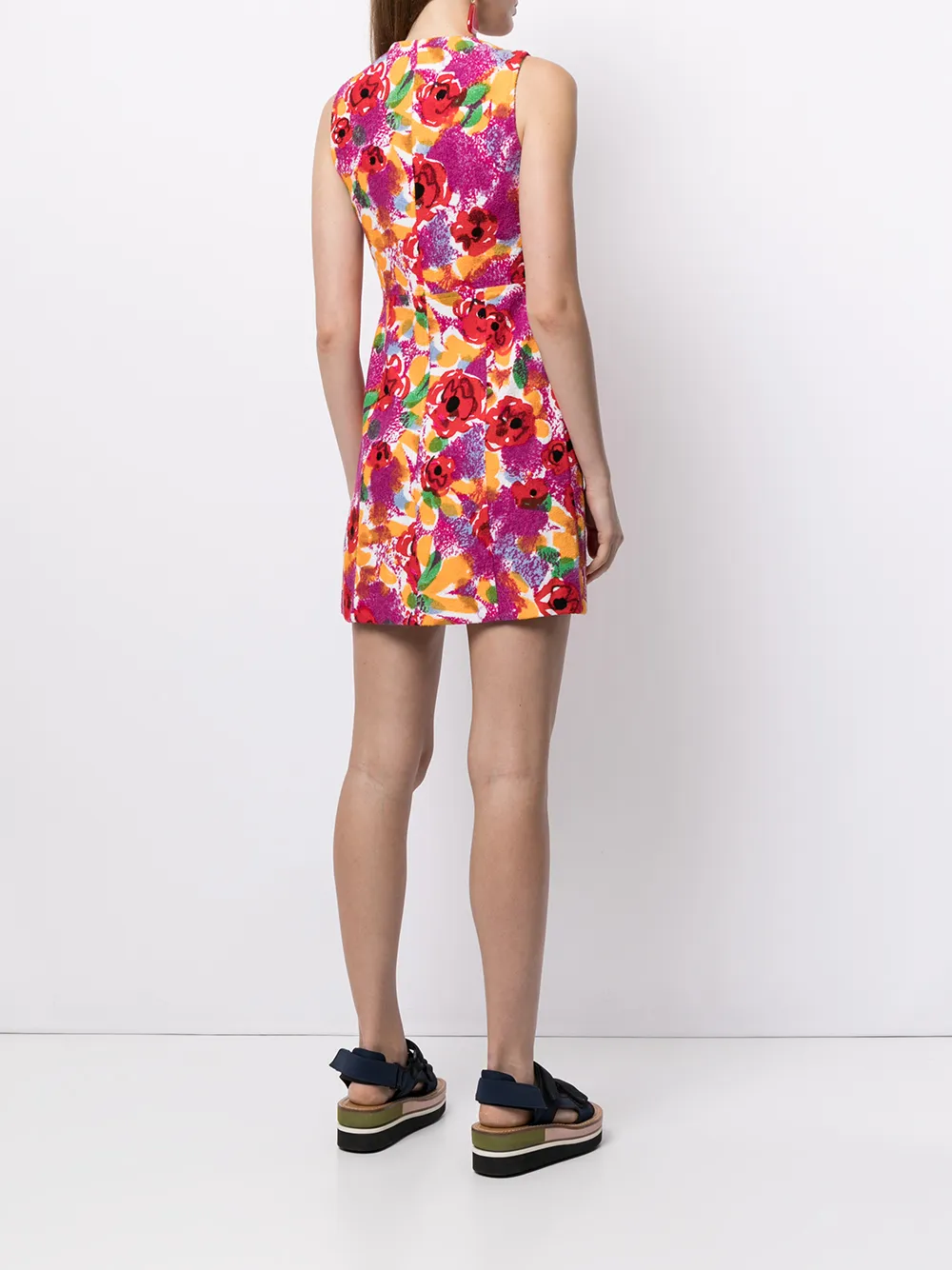 Femme CHANEL Robe Courte à Fleurs (1997) 6 Femme CHANEL Robe Courte à Fleurs (1997) – Image 4