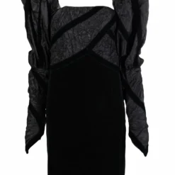 Femme CHANEL Robe à Manches Bouffantes (années 1990)