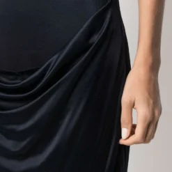 Femme Helmut Lang Robe Drapée Sans Manches à Col Arrondi (années 1990) -Promos Féerie Jupe Boutique 16809221 33413860 1000