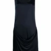 Femme Helmut Lang Robe Drapée Sans Manches à Col Arrondi (années 1990) -Promos Féerie Jupe Boutique 16809221 33414363 1000