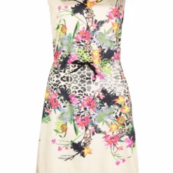 Femme A.N.G.E.L.O. Vintage Cult Robe Fleurie à Lien De Resserrage (années 1990)