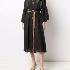 Femme A.N.G.E.L.O. Vintage Cult Robe Mi-longue Froncée à Broderies (années 1990) 13 Femme A.N.G.E.L.O. Vintage Cult Robe Mi-longue Froncée à Broderies (années 1990) -Promos Féerie Jupe Boutique 16827367 33590592 1000