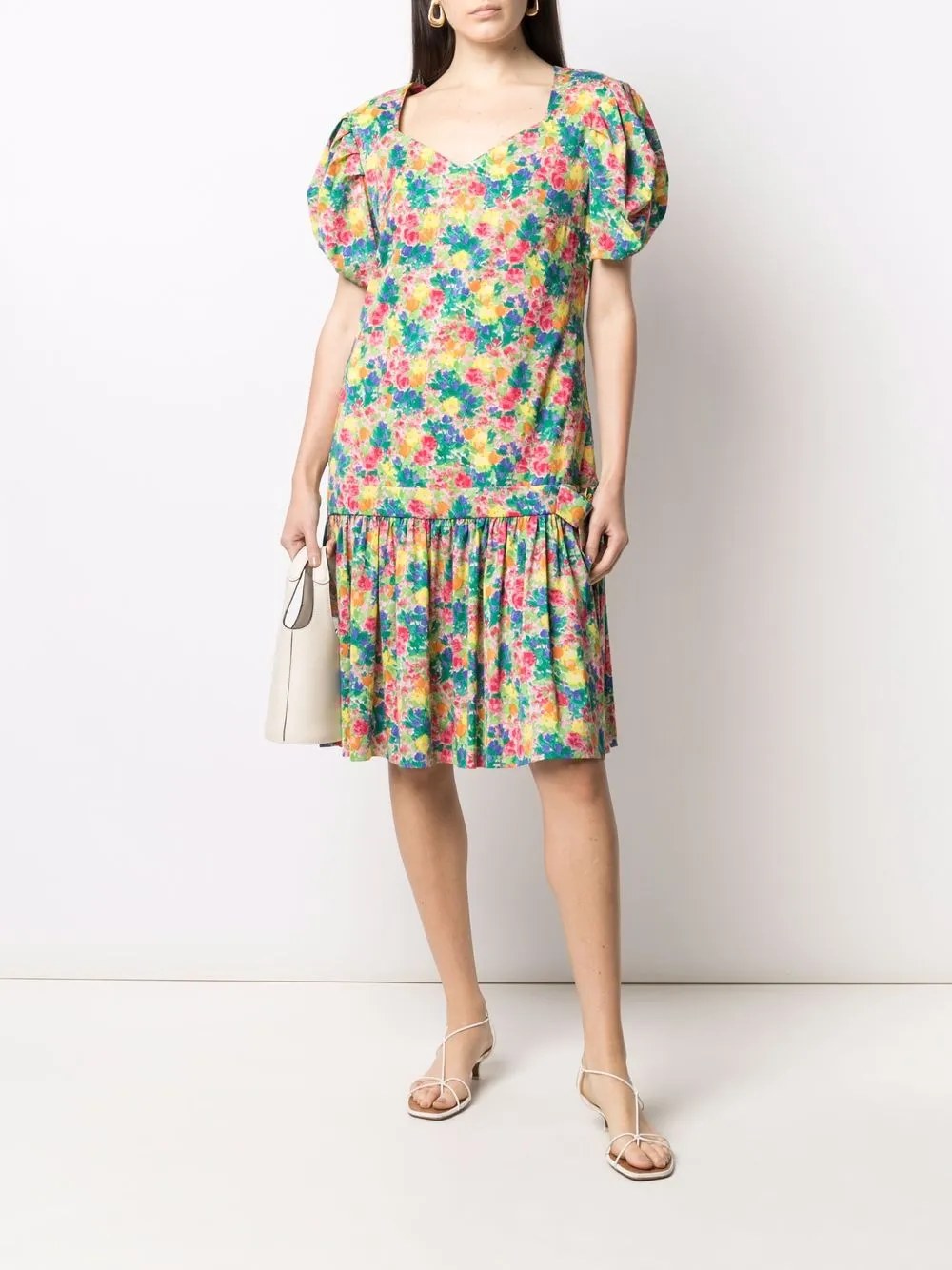 Femme A.N.G.E.L.O. Vintage Cult Robe à Fleurs 4 Femme A.N.G.E.L.O. Vintage Cult Robe à Fleurs – Image 2