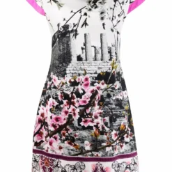 Femme A.N.G.E.L.O. Vintage Cult Robe à Imprimé Photographique (années 2000)