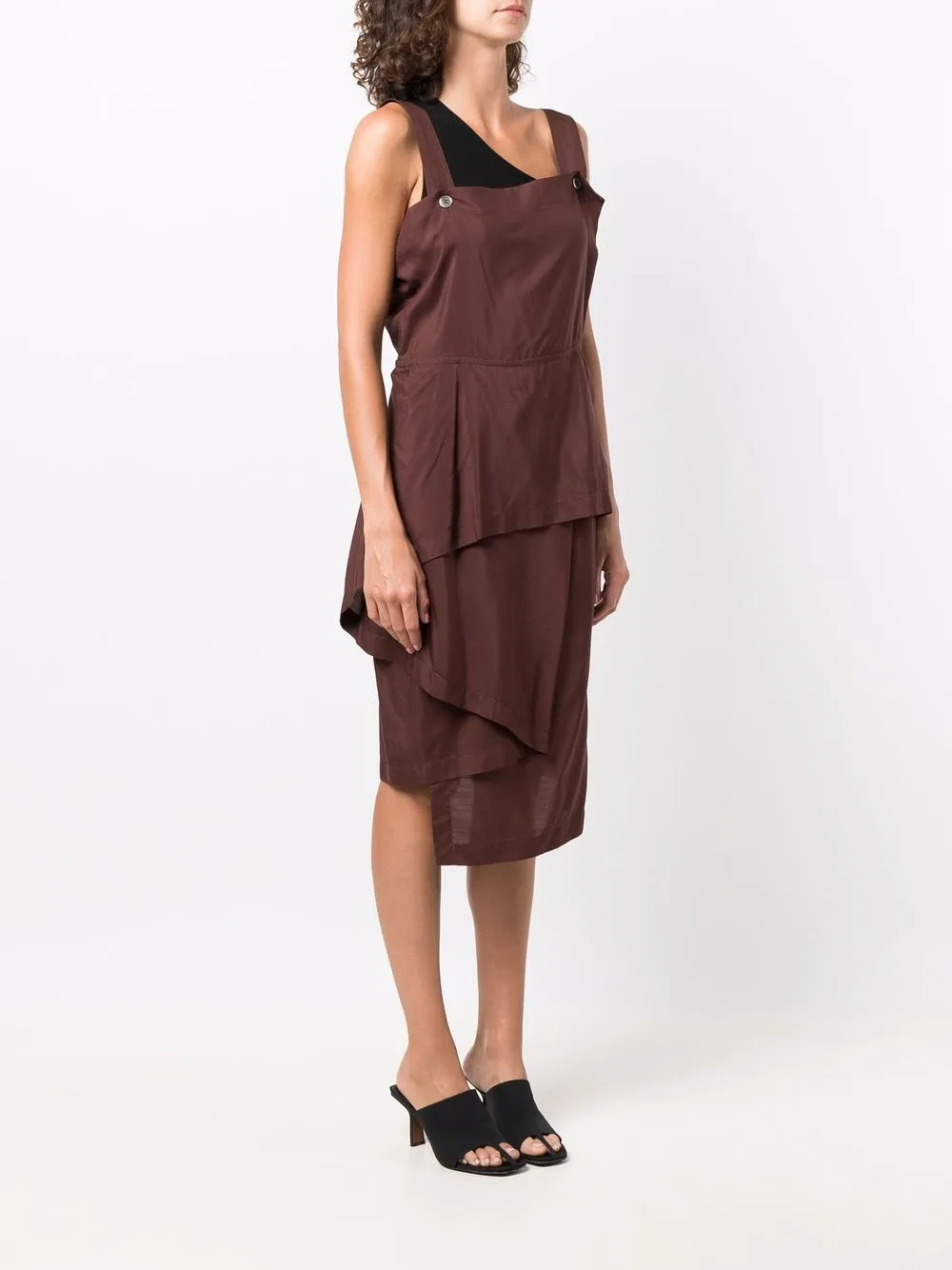 Femme Yohji Yamamoto Robe à Volants (années 1990) 5 Femme Yohji Yamamoto Robe à Volants (années 1990) – Image 3