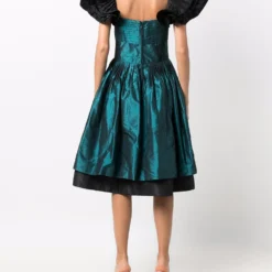 Femme Nina Ricci Robe évasée à Manches Volantées (années 1980) -Promos Féerie Jupe Boutique 17010629 34044329 1000