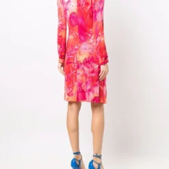 Femme Versace Robe Imprimée En Soie (années 2000) -Promos Féerie Jupe Boutique 17023469 34264365 1000