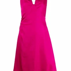 Femme Thierry Mugler Robe à Détail Drapé (années 1980)