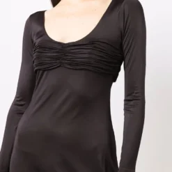 Femme Versace Robe Courte Asymétrique à Fronces -Promos Féerie Jupe Boutique 17034833 34357651 1000