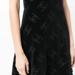 Femme CHANEL Robe Courte à Logo Imprimé (années 1990) 11 Femme CHANEL Robe Courte à Logo Imprimé (années 1990) -Promos Féerie Jupe Boutique 17042918 34559861 1000