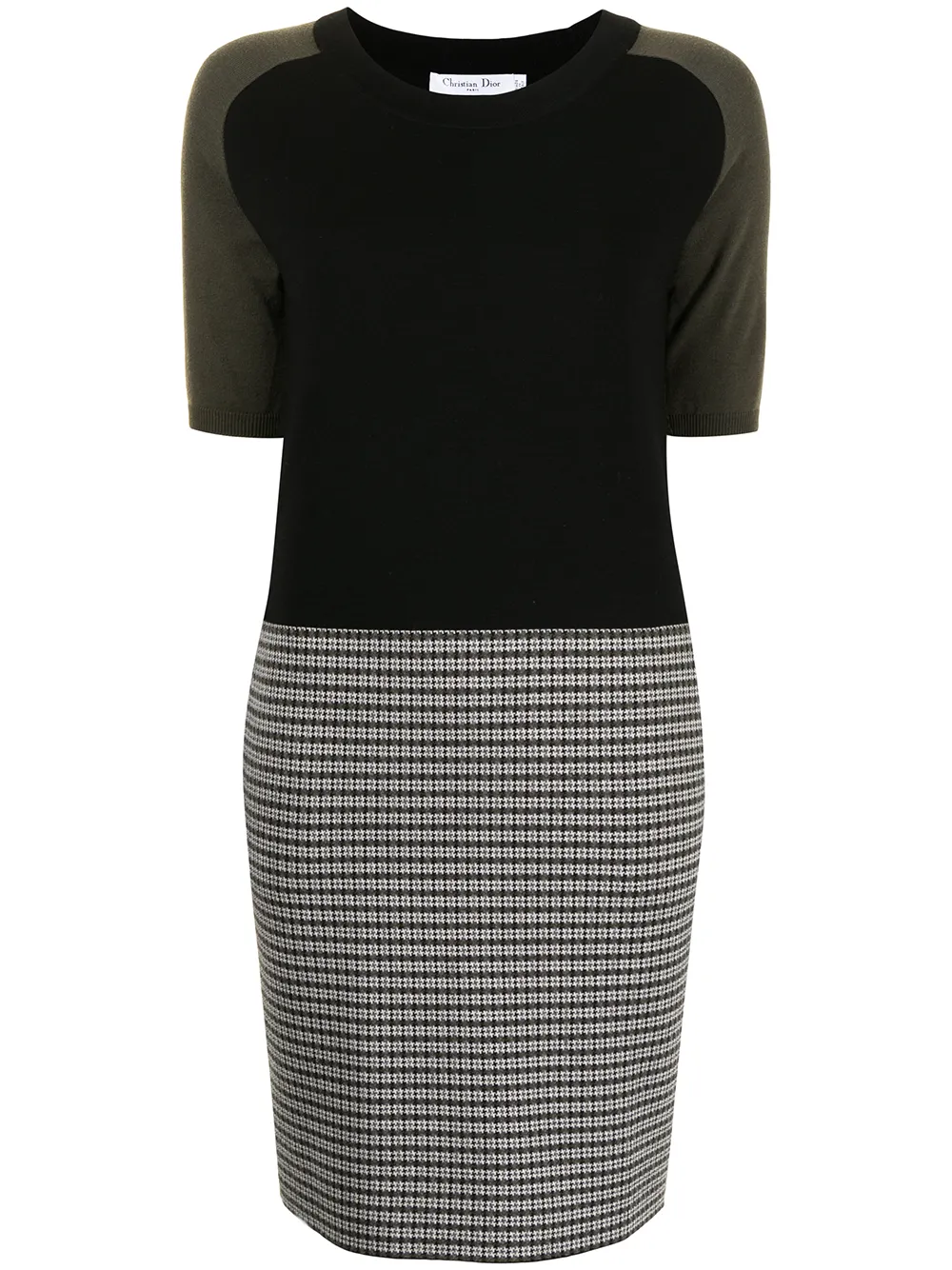 Femme Christian Dior Robe Colour Block En Maille Fine Pre-owned 3 Femme Christian Dior Robe Colour Block En Maille Fine Pre-owned