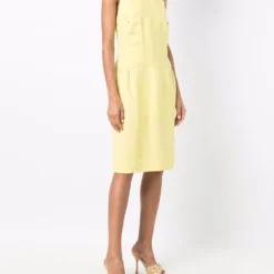 Femme CHANEL Robe En Lin à Bretelles Croisées (1996) 9 Femme CHANEL Robe En Lin à Bretelles Croisées (1996) -Promos Féerie Jupe Boutique 17134952 34752655 1000