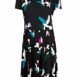 Femme CHANEL Robe Choco Bar à Imprimé Graphique (années 2000)