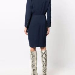 Femme CHANEL Robe Croisée à Revers Pointus (années 1980) 10 Femme CHANEL Robe Croisée à Revers Pointus (années 1980) -Promos Féerie Jupe Boutique 17181417 34909812 1000