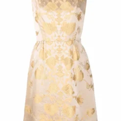 Femme A.N.G.E.L.O. Vintage Cult Robe à Fleurs En Jacquard (années 1950)