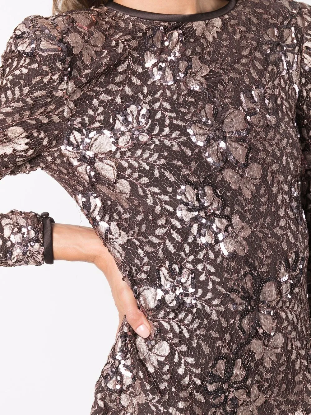 Femme A.N.G.E.L.O. Vintage Cult Robe évasée à Fleurs (années 1980) 7 Femme A.N.G.E.L.O. Vintage Cult Robe évasée à Fleurs (années 1980) – Image 5