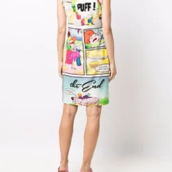 Femme Moschino Robe Imprimée Stone Age Sans Manches 10 Femme Moschino Robe Imprimée Stone Age Sans Manches -Promos Féerie Jupe Boutique 17321308 35791665 1000