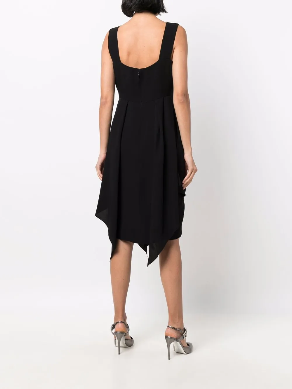 Femme CHANEL Robe En Soie à Manches Asymétriques 6 Femme CHANEL Robe En Soie à Manches Asymétriques – Image 4