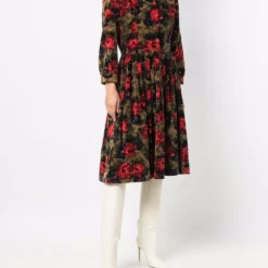 Femme A.N.G.E.L.O. Vintage Cult Robe-chemise Plissée à Fleurs (années 1950) 9 Femme A.N.G.E.L.O. Vintage Cult Robe-chemise Plissée à Fleurs (années 1950) -Promos Féerie Jupe Boutique 17376303 36001266 1000