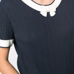 Femme CHANEL Robe Nervurée à Détail De Nœud -Promos Féerie Jupe Boutique 17387408 35959111 1000