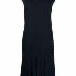 Femme CHANEL Robe En Soie à Détails Plissés