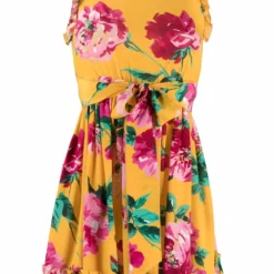 Femme Dolce & Gabbana Robe Courte En Soie à Fleurs (années 2000)