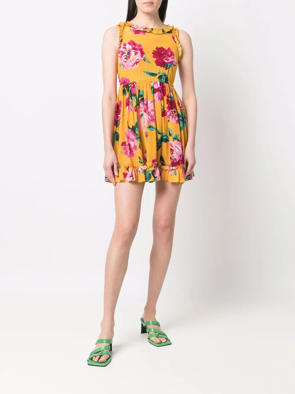 Femme Dolce & Gabbana Robe Courte En Soie à Fleurs (années 2000) 8 Femme Dolce & Gabbana Robe Courte En Soie à Fleurs (années 2000) – Image 6