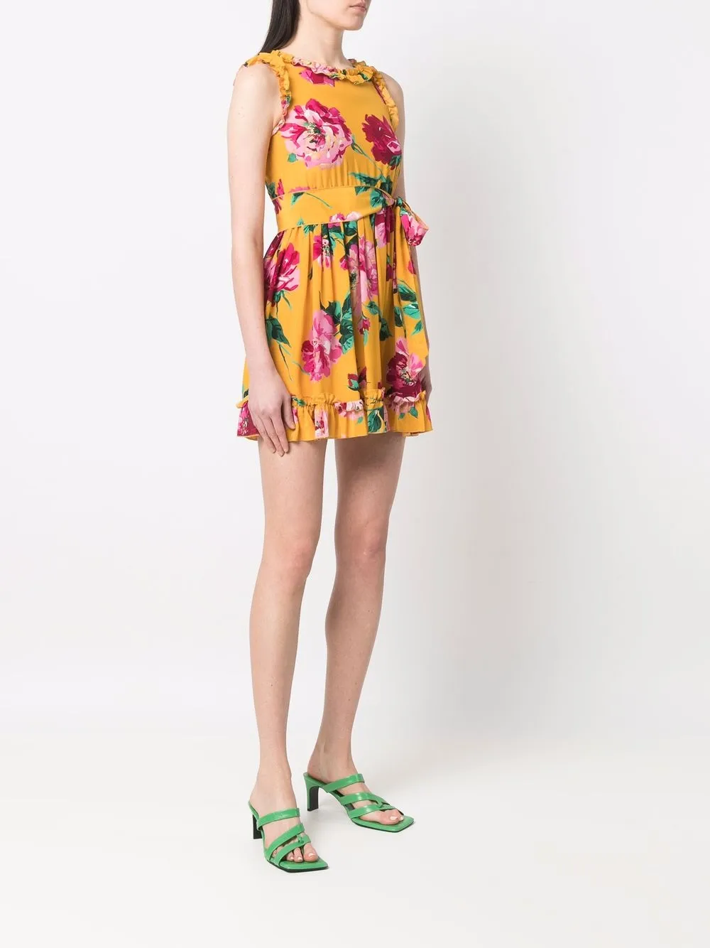 Femme Dolce & Gabbana Robe Courte En Soie à Fleurs (années 2000) 5 Femme Dolce & Gabbana Robe Courte En Soie à Fleurs (années 2000) – Image 3