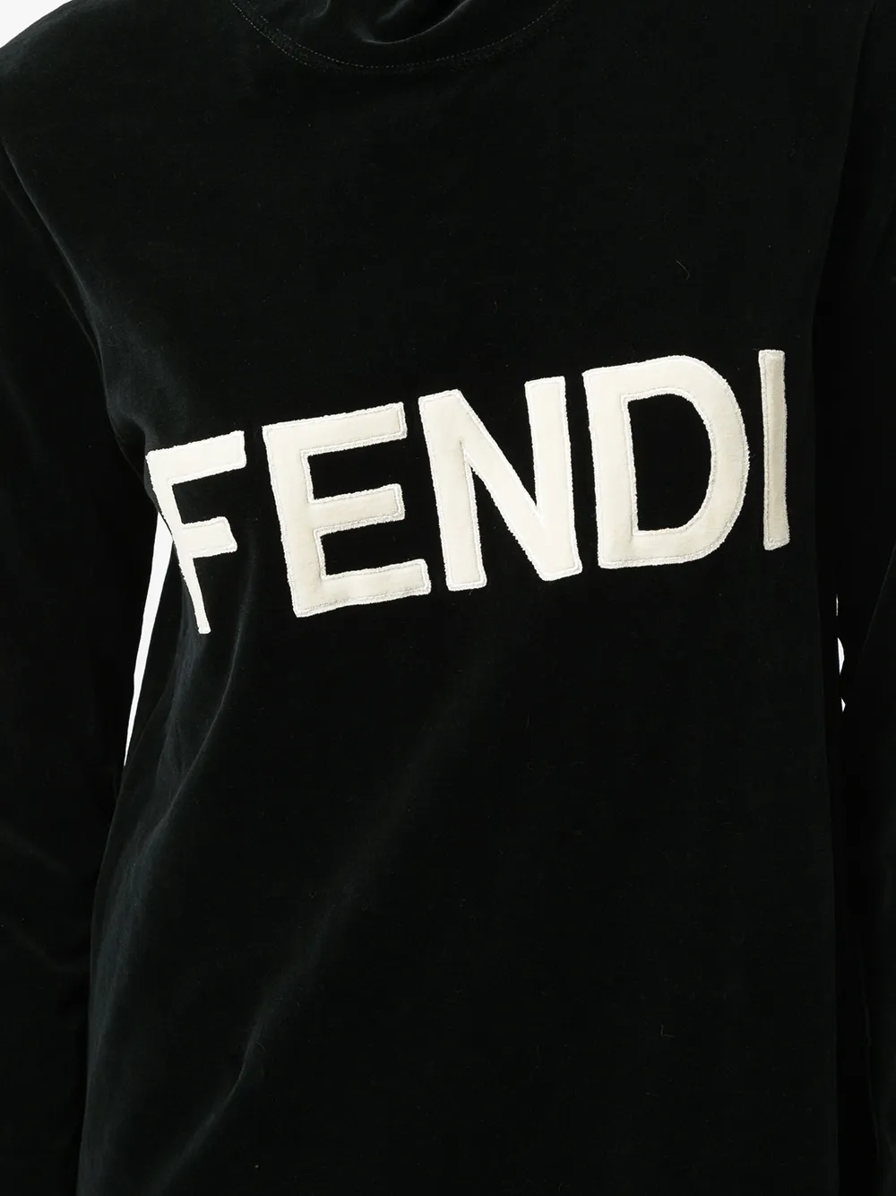 Femme Fendi Robe-hoodie à Patch Logo (années 1990) 7 Femme Fendi Robe-hoodie à Patch Logo (années 1990) – Image 5