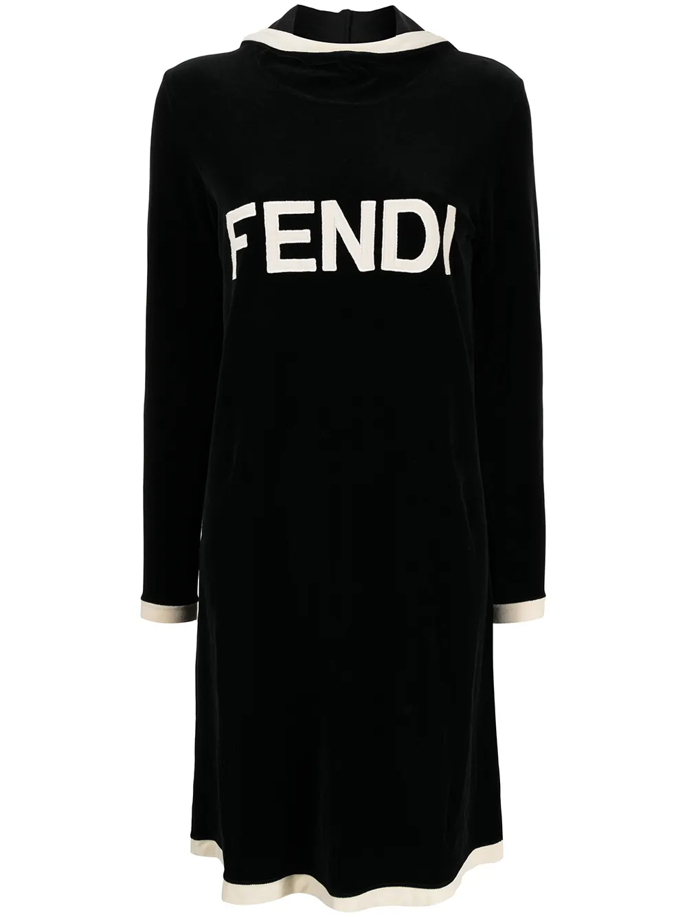 Femme Fendi Robe-hoodie à Patch Logo (années 1990) 3 Femme Fendi Robe-hoodie à Patch Logo (années 1990)