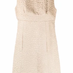 Femme A.N.G.E.L.O. Vintage Cult Robe Sans Manches En Soie à Motif En Jacquard (années 1960)